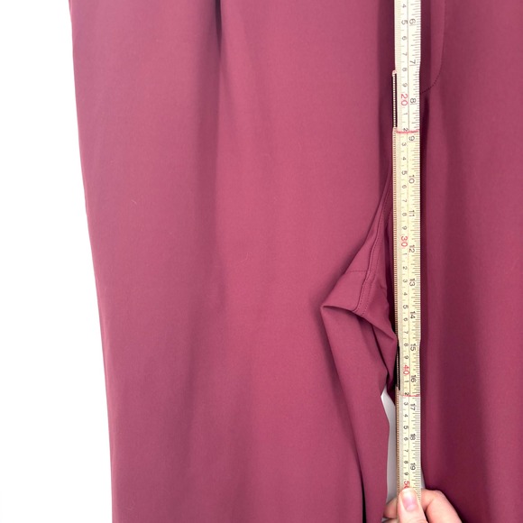NWT Halara Flex High Waisted Work Flare Sz XL Regular‎ Fit Pleated Burgundy - Picture 12 of 13